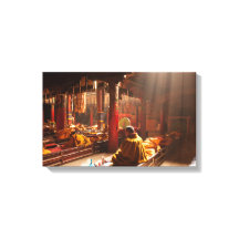 Impresión de lienzo monje tibetano