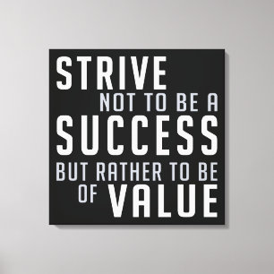 Impresión de lienzo motivacional de éxito y valor