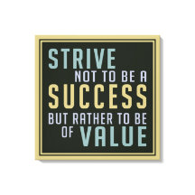 Impresión de lienzo motivacional de éxito y valor