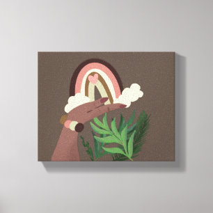 Impresión de lienzo para amantes de la planta natu