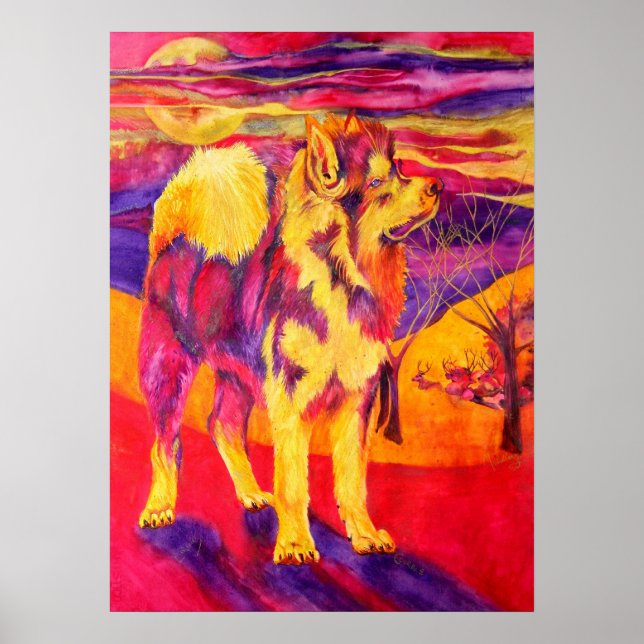 Impresión de lienzo para los amantes de los animal (Frente)