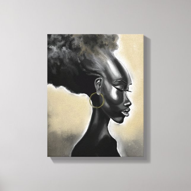 Impresión de lienzo para mujeres africanas (Anverso)