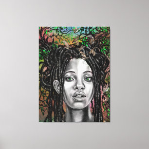Impresión de lienzo para mujeres naturales