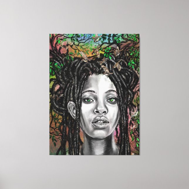 Impresión de lienzo para mujeres naturales (Anverso)