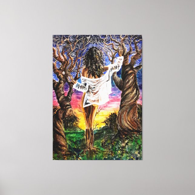 Impresión de lienzo para mujeres naturales (Anverso)