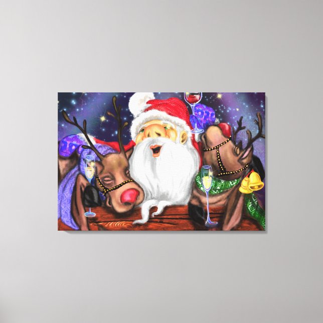 Impresión de lienzo para Navidades divertidos de S (Anverso)