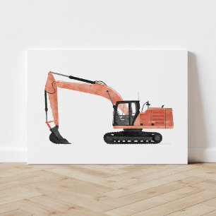 Impresión de lienzo para vehículos de construcción
