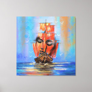 Impresión de lienzo para velero - Pintura