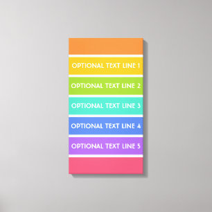 Impresión de lienzo personalizado de colores arcoi