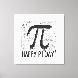 Impresión de lienzo Pi Day - Arte de matemáticas e