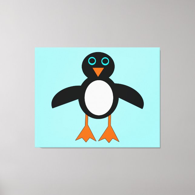Impresión de lienzo pingüino (Anverso)