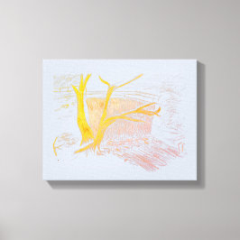 Impresión de lienzo plateado de cascada