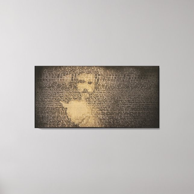 Impresión de lienzo premium de "Aceptar" (Anverso)