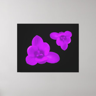 Impresión de lienzo púrpura de flor crocus