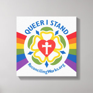 Impresión de lienzo "Queer I Stand"