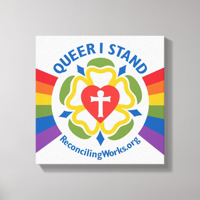 Impresión de lienzo "Queer I Stand" (Anverso)