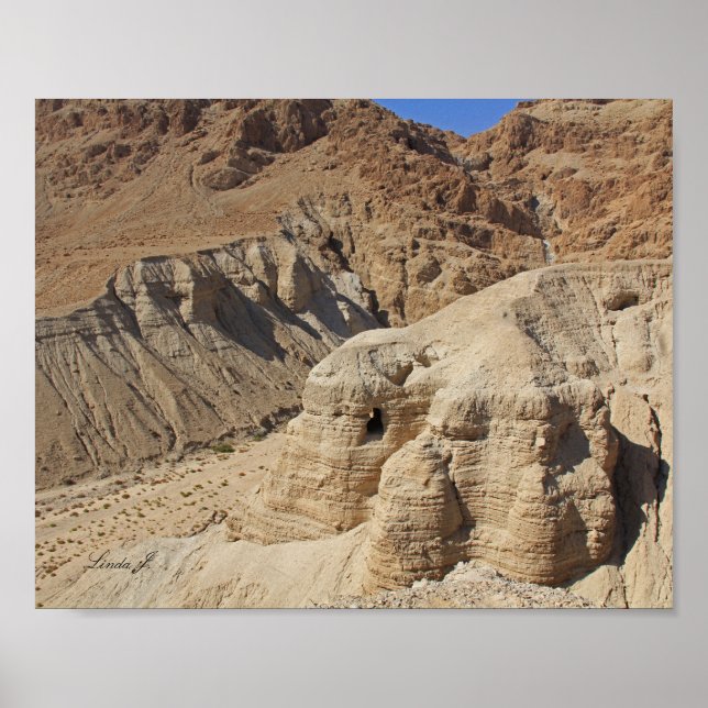 Impresión de lienzo Qumran Cave Israel (Frente)