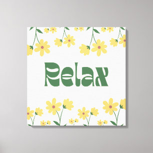 Impresión de lienzo relax floral - Arte mural