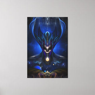 Impresión de lienzo retrato RB azul de Sai en Taid