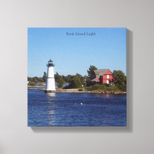 Impresión de lienzo Rock Island Light (Anverso)