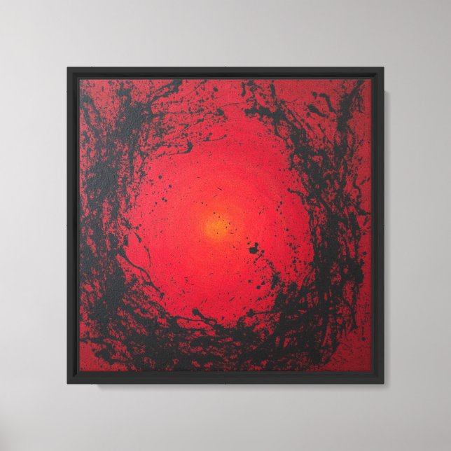 Impresión de lienzo rojo#3 (Anverso)