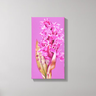 Impresión de lienzo rosa púrpura de flores de arte