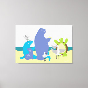 Impresión de lienzo Sea Friends 24x36