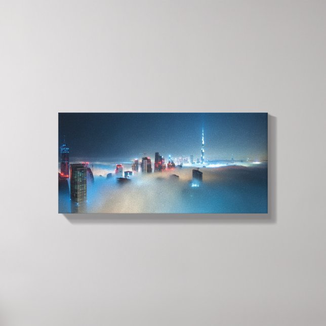Impresión de lienzo - Skyline de Dubai en un día p (Anverso)