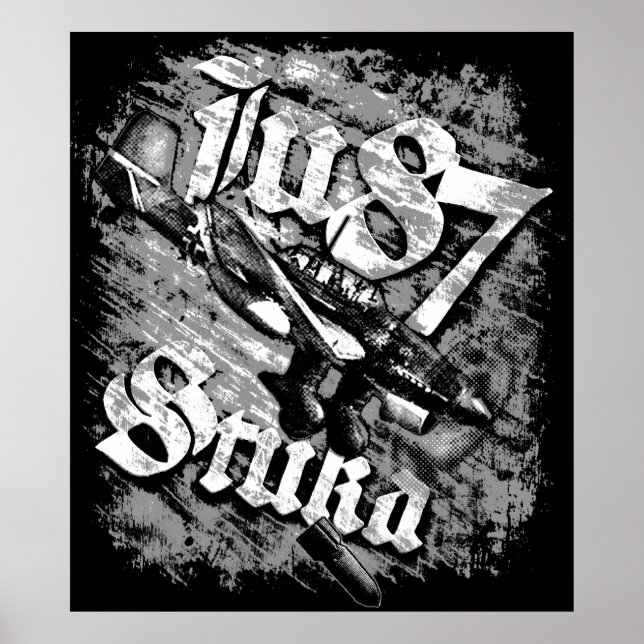 Impresión de lienzo Stuka Ju 87 (Frente)