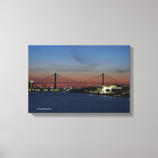Impresión de lienzo Talmadge Bridge (Anverso)