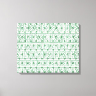 Impresión de lienzo tribal africano