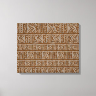 Impresión de lienzo tribal africano