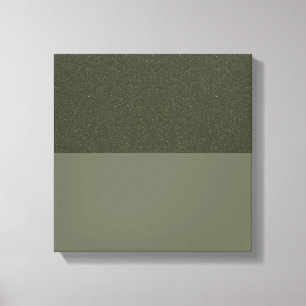 Impresión de lienzo verde de mosaico texturizado (