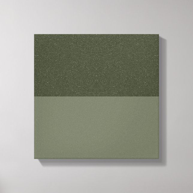 Impresión de lienzo verde de mosaico texturizado ( (Anverso)