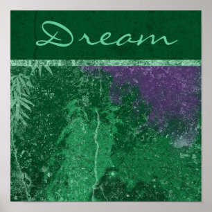 Impresión de lienzo verde "Dream" (sueño) de Avata