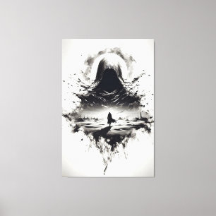 Impresión de lienzo Wanderer sombreado