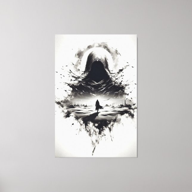 Impresión de lienzo Wanderer sombreado (Anverso)