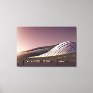 Impresión de lienzos de arquitectura futurista