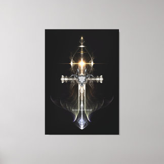 Impresión de lienzos de cruz de ala de ángel fuert