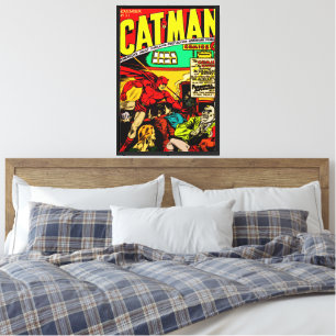 Impresión de lienzos de historietas CAT-MAN de 194