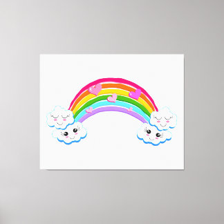 Impresión de lienzos de nubes arco iris