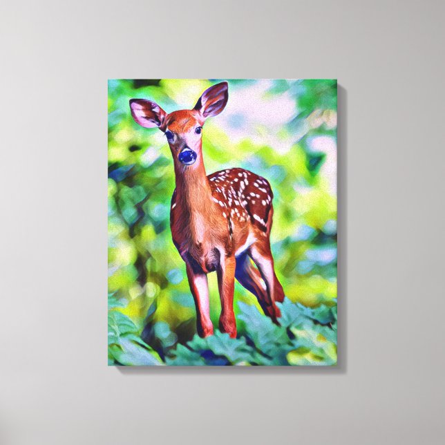 Impresión de lienzos de pintura digital de pequeño (Anverso)