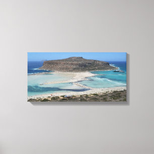 Impresión de lienzos de playa de Balos Mediterráne