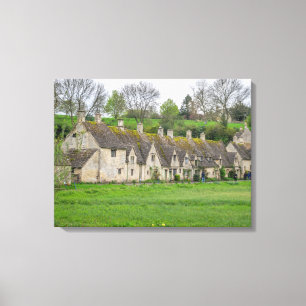 Impresión de lienzos de vista de fila de Cotswolds