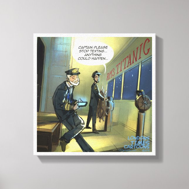 Impresión de lienzos divertidos de Titanic y No al (Anverso)