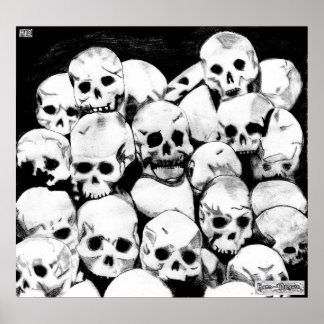 Impresión de lienzos Pile-O-Skulls
