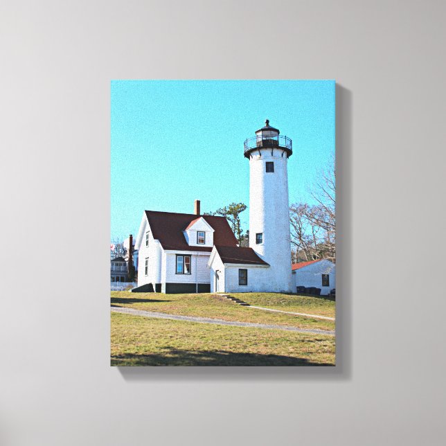 Impresión de lighthouse West Chop Marthas Vineyard (Anverso)