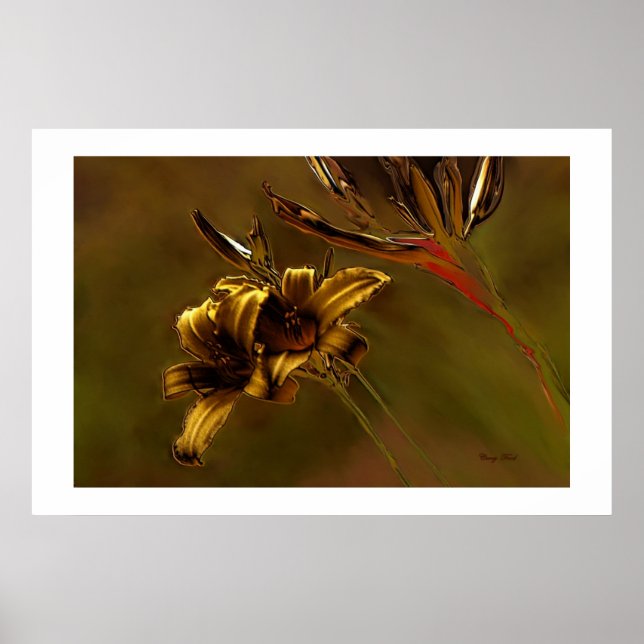 IMPRESIÓN DE "LILLIES DE ORO" (Frente)