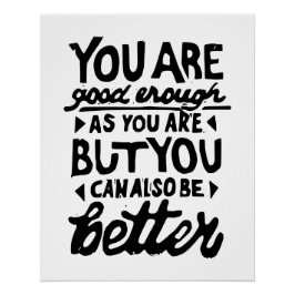 Impresión de línea de cotización motivadora