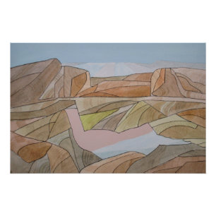 Impresión de líneas acuáticas de playa perdidas